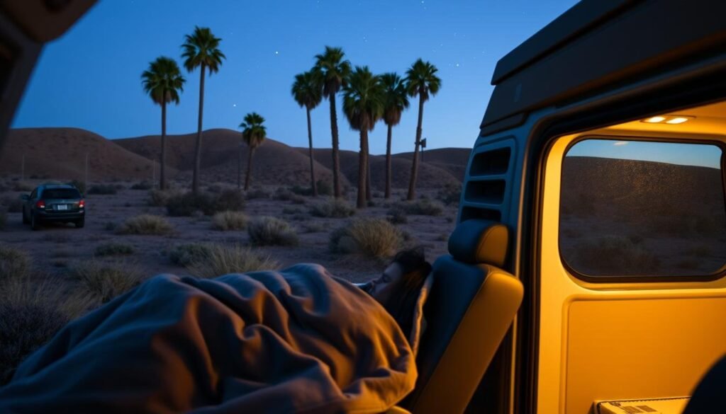sleeping in vehicles in California safety